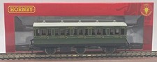 HORNBY OO R40132A SR 6 WHEEL 3RD CLASS COACH 1909 WITH LIGHTS CARRIAGE BOXED