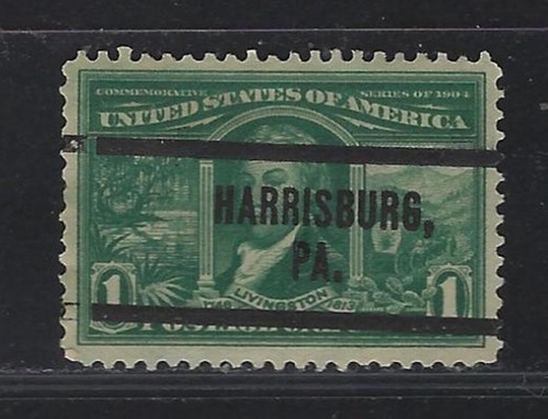 Precancels - PA - Harrisburg - 323-L12 TS - 1¢ Louisiana Purchase - nice type