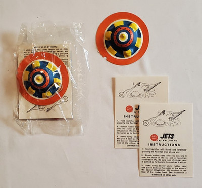 Red Ball Jets Flying Saucer Flying Disc Toy FACTORY SEALED Scarce