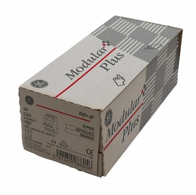 4x General Electric Elfa EP63C63 566605 Leitungsschutzschalter -sealed- - Bild 1 von 4