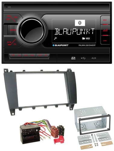Blaupunkt MP3 Bluetooth DAB 2DIN SD USB Autoradio für Mercedes C-Klasse - Bild 1 von 10