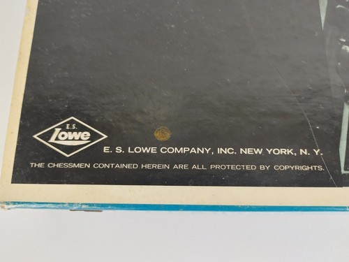 1959 Renaissance Chessmen Chess Set Complete Lowe Board Insructions Black White - Picture 16 of 22