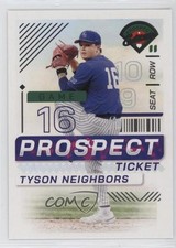 2024 Panini Prospect Edition Tyson Neighbors #65 0s2w