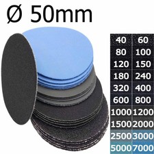 Feinschleifscheiben Klett ungelocht Nass 50mm wasserfest Exzenter Schleifblätter