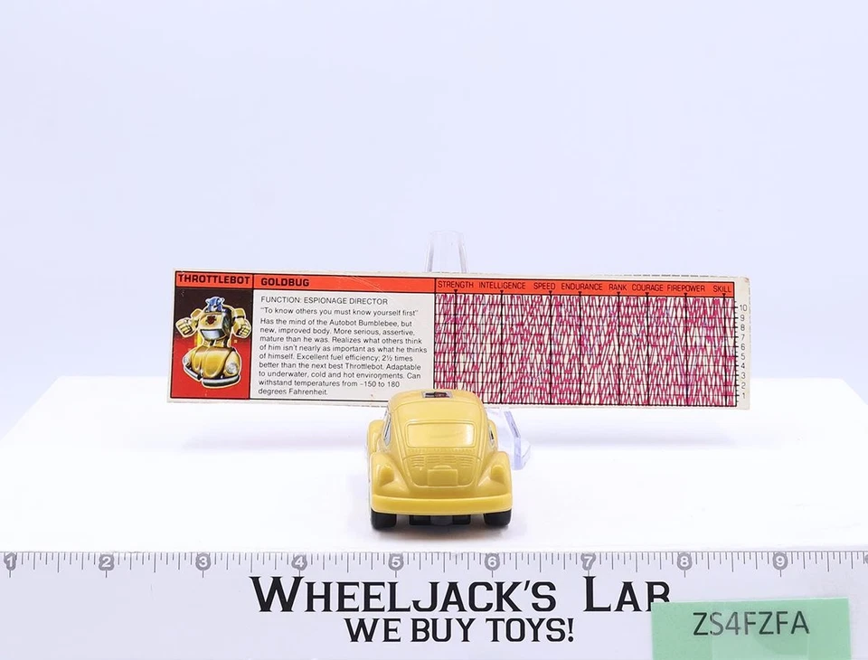 Figura de acción Goldbug 100 % completa 1987 G1 Transformers Hasbro vintage FUNCIONA Foto 3 de 4