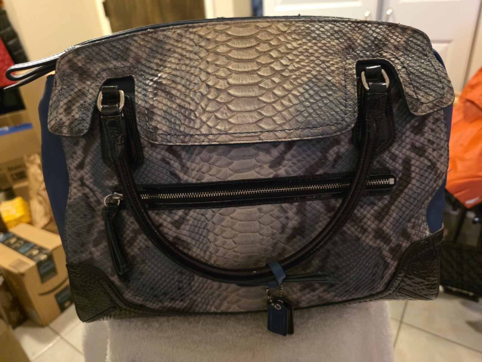 Coach Vintage Python Leather Purse - image 1