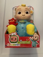 CoComelon CMW0016 Musical Bedtime JJ 10 in Doll with Teddy Soft - Blue