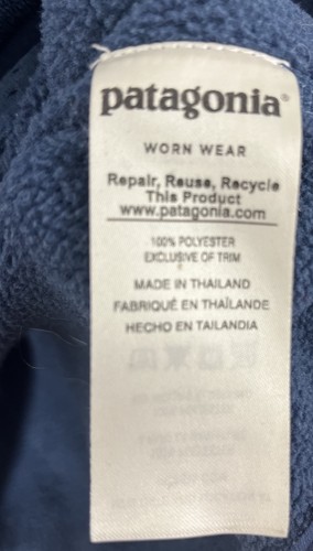 Patagonia Women’s 1/4 Button Long Sleeve Pullover Small Heather Blue Jacket - Picture 10 of 10