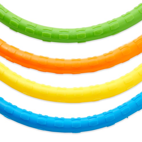 Paquete de 12 anillos multicolores de buceo para piscina juguetes para niños fiesta de verano 6,3 pulgadas - Imagen 5 de 10