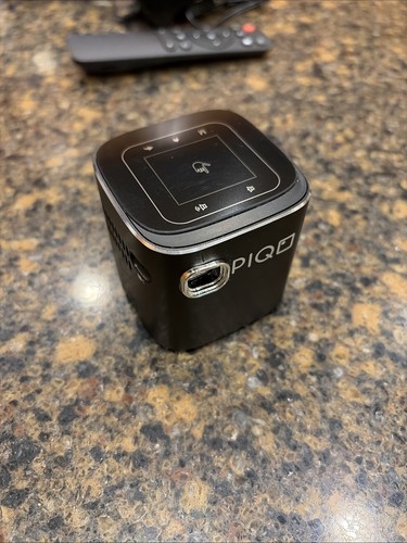 PIQo Mini Smart Projector Portable Pocket Mobile Projector w/ Charging Cable - Picture 2 of 10