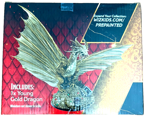 Dungeons & Dragons Young Gold Dragon Exclusive Miniature Gary Con 50th ***NIB*** - Picture 4 of 10