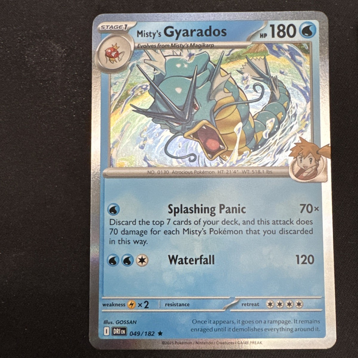 Misty's Gyarados - 049/182 - Holo Rare - Pokemon Destined