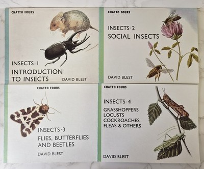 Chatto Fours: INSECTS Parts 1-4 By David Blest 4 Books Bundle Illustrated 1970