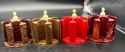 Vintage Sewing Carousel Thread Spool Holder Caddy 4" 3-Victory of Chicago