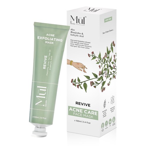 Mul Secrets Revive Acne Exfoliating Mask For All Skin Types 100ml - Picture 1 of 8