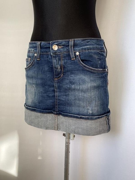 Women Liu Jo Skirt Navy Denim 36 / S / 44 #A6PO