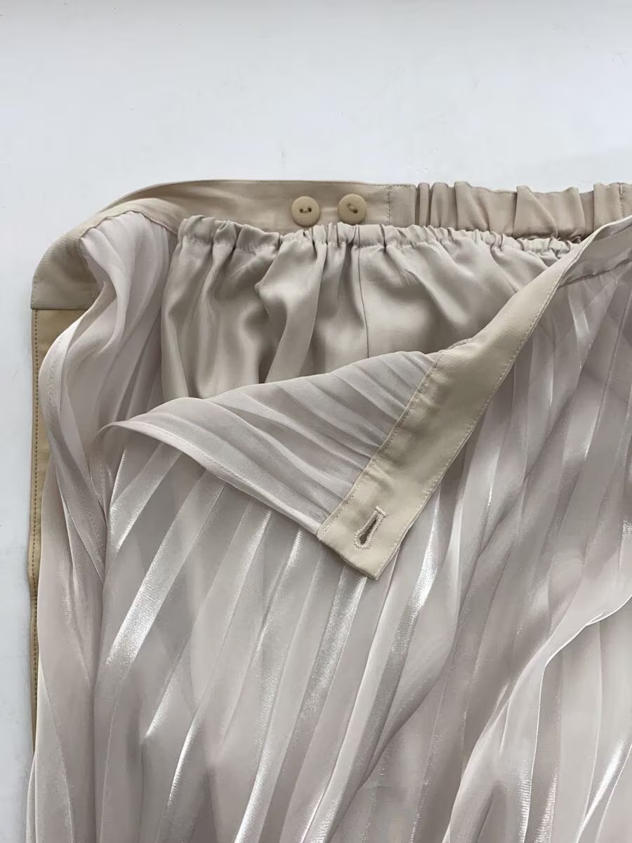 AMERI Long Skirt M Polyester MEDI SHEER PLEATS SK… - image 3