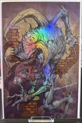[NM+/SIGNED/COA] VIOLATOR SPAWN FOIL VIRGIN by JONATHAN URIBE SKETCHBOOK [5/50] 