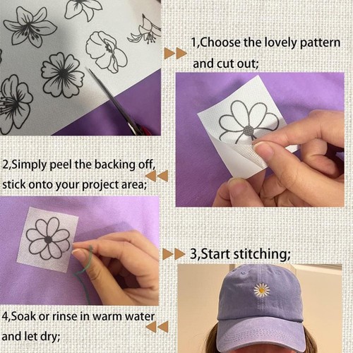 Professional Grade Water Soluble Embroidery Aid Paper Achieve Detailed Patterns - Picture 6 of 8