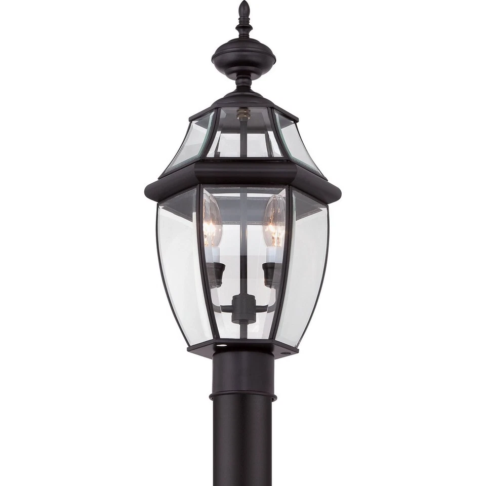 Newbury - 2 Light Large Post Lantern-Mystic Black Finish Outdoor Lantern Quoizel - Image 2 of 4