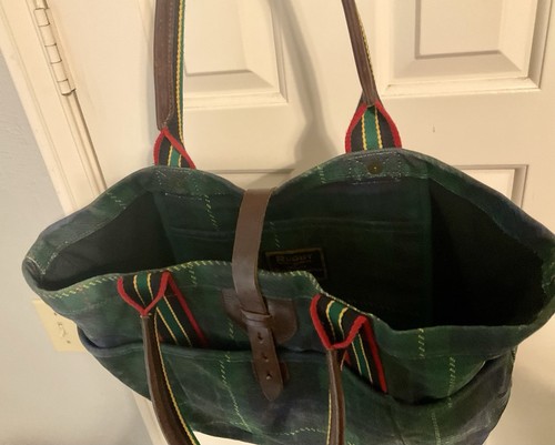 Rugby Ralph Lauren Plaid Canvas Tote DISCONTINUED RARE - Bild 4 von 10