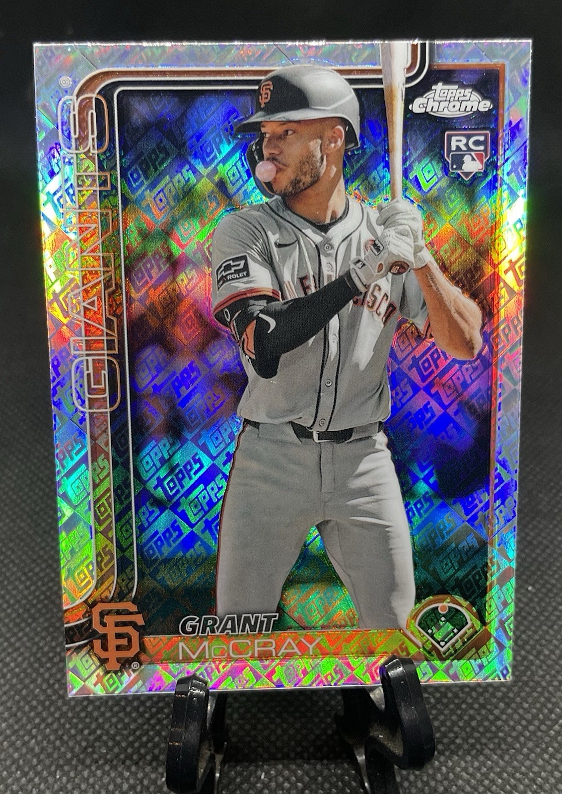 2025 Topps Chrome Topps Refractor #116 Grant McCray RC - San Francisco Giants