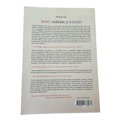 Why America Failed: The Roots of Imperial Decline - Paperback - VERY GOOD - Imagen 4 de 5