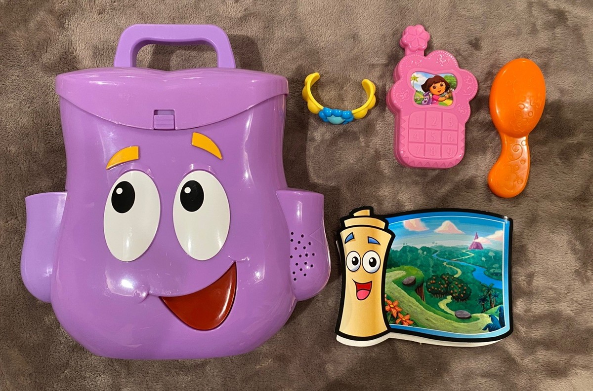 2010 Dora the Explorer My Talking Backpack NWOT Mattel Viacom Nick
