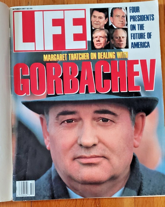 LIFE Magazine October 1987 Gorbachev  Biden Nixon Thatcher Vol 10 Number 11 Good