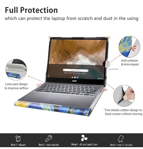 Alapmk Protective Case For 13.5" Acer Chromebook Spin 713 713 CP713-2W CP713-3W. - Picture 5 of 6