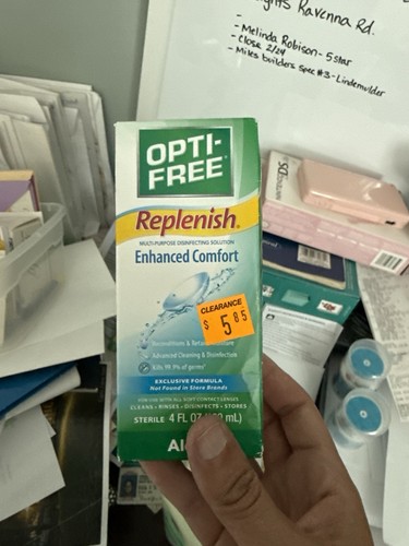 Box With Opti-free Eye Solutions
