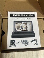 Rear Facing Digital Baby Car Monitor 4.3  HD Night Vision Display And Camera
