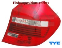 TYC 11-11679-06-2 Heckleuchte Rechts RüCklicht Hecklicht RüCkleuchte FüR BMW