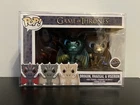 Funko Pop! Game of Thrones Drogon, Rhaegal Viserion Metallic 3Pack w/Protector!!