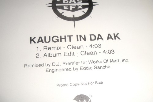 Das EFX KAUGHT IN DA AK US Promo CD Single/Straight Up Seaside/Gang Starr/1993 - Bild 2 von 2