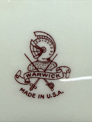 De Colección Warwick Neo Clásico Azul Borde Liso Borde Dorado 3 Platos de Pan Cuencos de Postre - Imagen 6 de 24