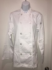 Chef Works Shirt Top Coat chefs jacket White SZ Small New With Tag 