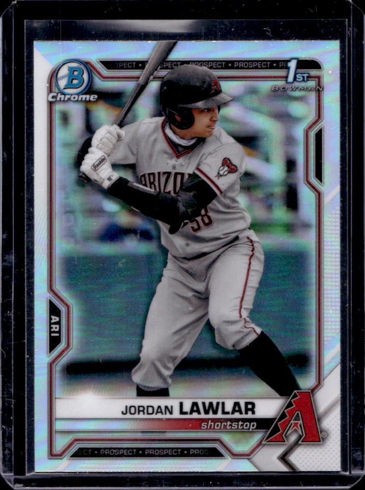 2021 Bowman Draft Jordan Lawlar Chrome Refractor 1st #BDC-194