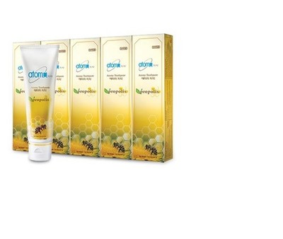 ATOMY Propolis Grüntee Extrakt Zahnpasta 200 g Zahnbürste GRATIS