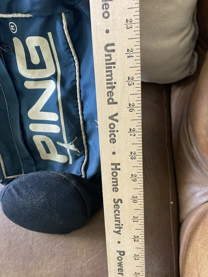 Bolsa vintage Ping Sunday con logotipo de palo torcido, correa única Foto 3 de 4