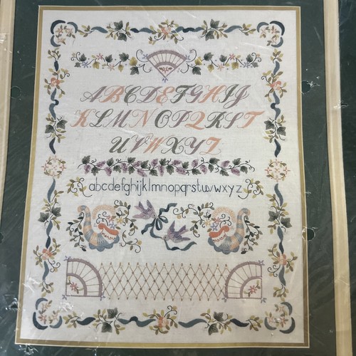 Elsa Williams Victoriana Sampler Crewel Stickset Floral auf Leinen Wolle Garn - Bild 7 von 7