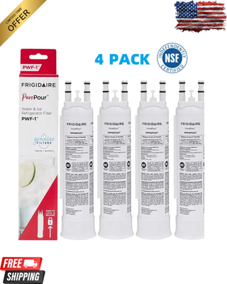 #ad #ad US STOCK 4Pack Frigidaire FPPWFU01 PWF 1 Refrige PurePour Water amp; Ice Filter New $28.45