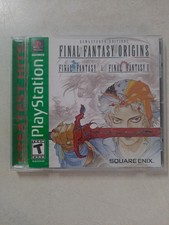 FINAL FANTASY ORIGINS Authentic (Playstation PS1, 2003) Mint Disc, Damaged Case