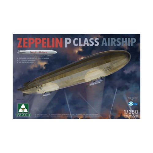 Takom Model 1:350 Zeppelin P Class Airship New