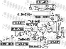 Fits FEBEST 0132-007 BUSHING WITH ECCENTRIC TOYOTA LAND CRUISER URJ20 ⭐UK Stock⭐