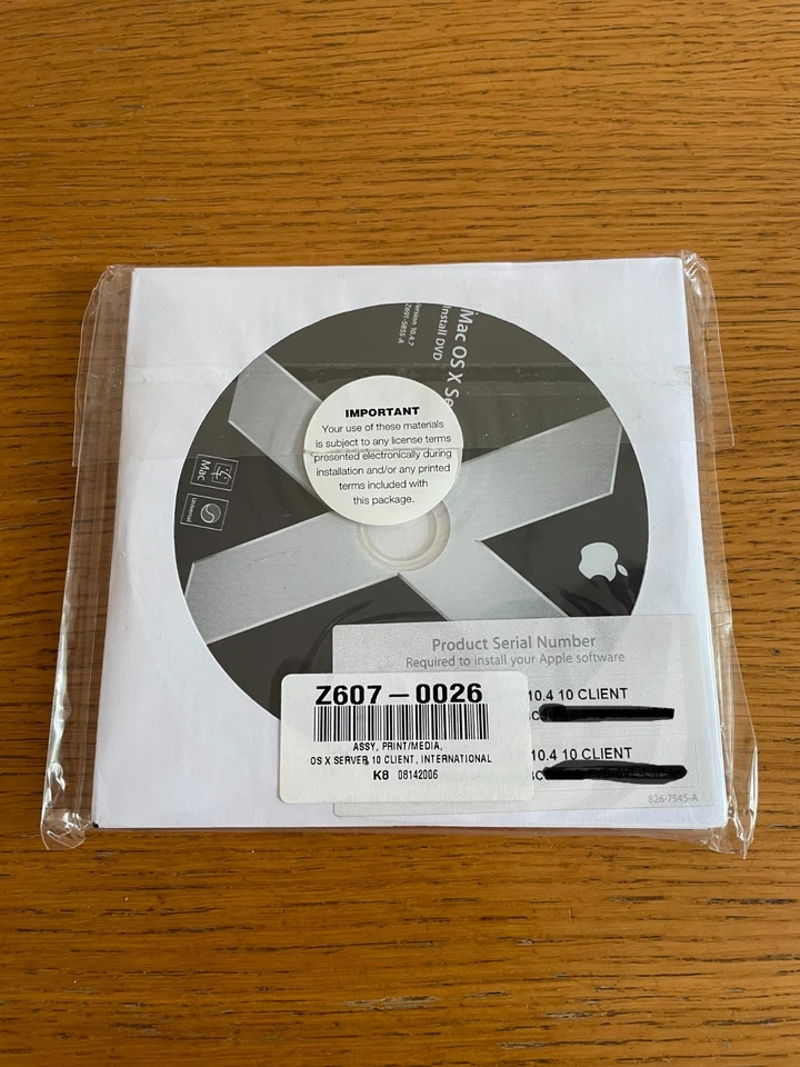 Apple Mac OS X 10.4.7 Tiger SERVER, 10 Client Lizenz - PowerPC G5, G4 und Intel - Bild 2 von 4