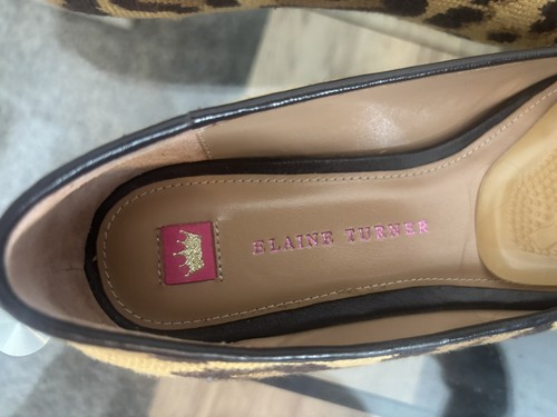 Elaine Turner Leopard Ballerina Flatts Women’s Size 9 - Picture 6 of 8