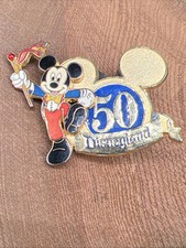 Disney DLR Pin 38499 50th Anniversary Mickey 3D Band Leader Jeweled Baton 2005