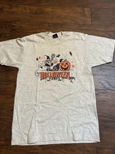 Vintage Halloween Party Holiday 1991 Spooky T Shirt Pumpkins Screen Stars