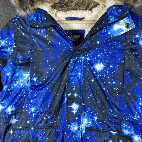 Lands’ End Kid XL Extra Large 14-16 Husky Blue Expedition Down Winter Parka Coat - Picture 2 of 9
